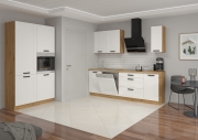 Przejdź do produktu Zestaw mebli kuchennych LUNEA WH/AR biały mat / dąb artisan 120x230cm