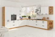 Przejdź do produktu Zestaw mebli kuchennych LUNEA WH/AR biały mat / dąb artisan 310x340cm