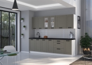 Przejdź do produktu Zestaw mebli kuchennych LUNEA CLAYGR/WH jasny szary / biały mat 260cm