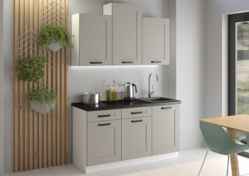 LUNA CLAYGR-WH 2 150CM, meble kuchenne, kuchnia na wymiar, szafki kuchenne, szafki do kuchni MDF, kuchnia w połysku, blaty kuchenne.jpg