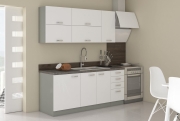 Przejdź do produktu Zestaw mebli kuchennych IGA BIANCA biały połysk 180cm