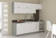 Przejdź do produktu Zestaw mebli kuchennych IGA BIANCA biały połysk 240cm