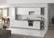 Przejdź do produktu Zestaw mebli kuchennych IGA BIANCA biały połysk 350cm