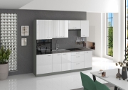 Przejdź do produktu Zestaw mebli kuchennych IGA BIANCA biały połysk 240cm
