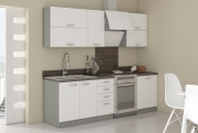 Przejdź do produktu Zestaw mebli kuchennych IGA BIANCA biały połysk 240cm