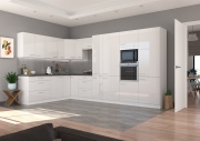Przejdź do produktu Zestaw mebli kuchennych LAURA WHITE biały połysk 230x370cm