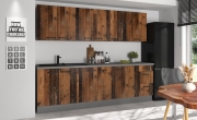 Przejdź do produktu Zestaw mebli kuchennych RETRO old style / antracyt 260cm meble kuchenne na wymiar do kuchni
