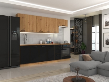 Modena 2 260cm, meble kuchenne, kuchnia na wymiar, szafki kuchenne, szafki do kuchni MDF, kuchnia w połysku, blaty kuchenne.jpg