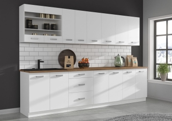 Eko White 8 300 CM, meble kuchenne, kuchnia na wymiar, szafki kuchenne, szafki do kuchni MDF, kuchnia w połysku, blaty kuchenne.jpg