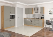 Przejdź do produktu Zestaw mebli kuchennych KLEO CLAYGR/AR jasny szary / dąb artisan 120x230cm