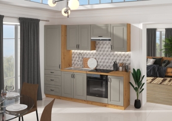 STILO CLAYGR AR 4 240cm, meble kuchenne, kuchnia na wymiar, szafki kuchenne, szafki do kuchni MDF, kuchnia w połysku, blaty kuchenne.jpg