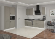 Przejdź do produktu Zestaw mebli kuchennych KLEO CLAYGR/WH jasny szary / biały 120x230cm