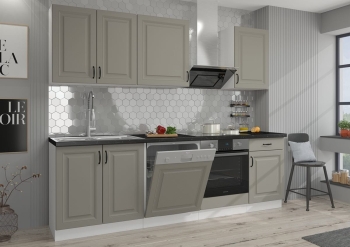 STILO CLAYGR WH 5 250cm, meble kuchenne, kuchnia na wymiar, szafki kuchenne, szafki do kuchni MDF, kuchnia w połysku, blaty kuchenne.jpg