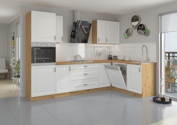 Meble kuchenne KLEO na wymiary z frezowanymi frontami