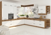 Przejdź do produktu Zestaw mebli kuchennych VIVA WHHG biały połysk / dąb lancelot 330x340cm