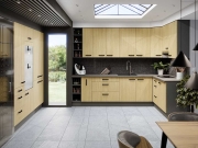 Przejdź do produktu Zestaw mebli kuchennych SANDI jodełka scandi 240cm  295x180cm