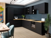 Przejdź do produktu Zestaw mebli kuchennych kuchnia narożna SIENNA kaszmir 210x360cm