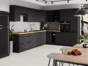 Przejdź do produktu Zestaw mebli kuchennych kuchnia SIENNA czarny mat 310x250cm na wymiar