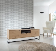 Przejdź do produktu SZAFKA RTV AMBRA ARTV153 dąb artisan na nóżkach stelażu do salonu