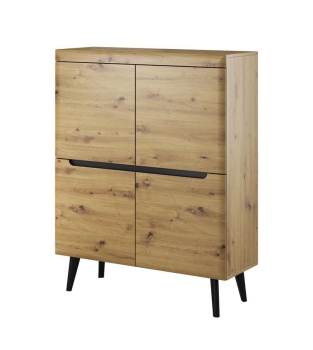 Piaski 19 01 08 Nordi Artisan 7 meble pokojowe BJORN dąb artisan, meble pokojowe na drewnianych nogach, komoda dąb artisan, komoda styl skandynawski, komoda na drewnianych nóżkach, witryna do salonu, komoda do salonu, ława pokojowa na nóżkach