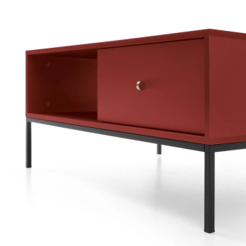 Mono_bordo_zbl_101505 meble pokojowe BEGRAN, komoda złote nóżki, komoda do salonu beż, szafka rtv granatowa , witryna na czarnych nóżkach, komoda beżowa czarnym stelażu, witryna przeszklona