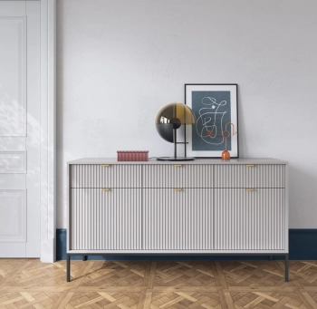 KSZ-154 sz-z boczne Meble pokojowe na stelażu LUMINA, meble pokojowe frez fronty, komoda kaszmir, toaletka na stelażu kaszmir, komoda złoty stelaż, toaletka frez, meble czarny szare czarne,