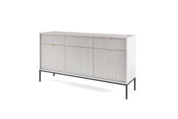 KSZ-154 sz-z boczne Meble pokojowe na stelażu LUMINA, meble pokojowe frez fronty, komoda kaszmir, toaletka na stelażu kaszmir, komoda złoty stelaż, toaletka frez, meble czarny szare czarne,