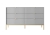 Piaski 23 06 28 Nova Komoda szara front biale tlo Meble pokojowe na stelażu LUMINA, meble pokojowe frez fronty, komoda kaszmir, toaletka na stelażu kaszmir, komoda złoty stelaż, toaletka frez, meble czarny szare czarne,