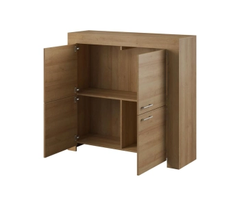 SK120 Meble pokojowe VIERA, witryna dąb riviera, komoda dąb riviera, szafka rtv riviera, szafka pod telewizor riviera, komoda dąb riviera, szafa dąb riviera, stół rozkładany dąb riviera, ława dąb riviera