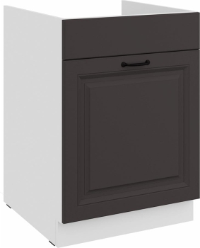 zafka kuchenna dolna zlewowa 60 ZL 1S BB grafit/biały mat KLEO GRMAT/WH