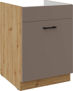 Przejdź do produktu Szafka kuchenna dolna zlewowa, szufladowa 60 ZL 1S BB trufla grey BOLIWIA 