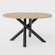 Przejdź do produktu Stół BERGEN 138x100cm Industrialny na metalowych nogach pająk 