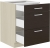 Szafka dolna szufladowa 60 D 3S BB dąb ferrera/legno ciemne HARMONIA