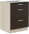 Szafka dolna szufladowa 60 D 3S BB dąb ferrera/legno ciemne HARMONIA