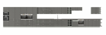 Szafka kuchenna dolna zlewowa, szufladowa 60 ZL 1S BB szary połysk IGA GREY
