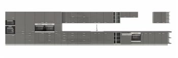 Szafka kuchenna górna narożna 60x60 GN-72 1F (90*) szary połysk IGA GREY