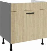 Przejdź do produktu Szafka kuchenna dolna zlewowa, szuflada 80 ZL 1S BB jodełka scandi/antracyt SANDI/ANT 