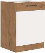 Przejdź do produktu Szafka kuchenna dolna 60 D 1F BB biały połysk VIVA-WHHG