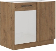 Przejdź do produktu Szafka kuchenna dolna narożna 105 ND 1F BB biały połysk VIVA-WHHG