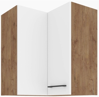 Szafka kuchenna górna narożna 60x60 GN-72 1F (90*) biały połysk VIVA-WHHG
