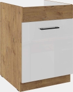 Przejdź do produktu Szafka kuchenna dolna zlewowa, szufladowa 60 ZL 1S BB biały połysk VIVA-WHHG  