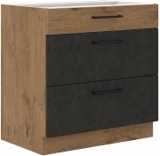 Przejdź do produktu Szafka kuchenna dolna szufladowa 80 D 3S BB matera VIVA-GRMAT