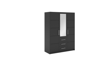 BALI D3 GRAPHITE szafa przesuwna, szafa do sypialni, szafa do garderoby, szafa rozwierna, duza szafa, wysoka szafa do pokoju, szafa z lustrem, szafa z szufladami.jpg