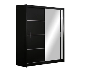 VISTA 150 black mat szafa przesuwna, szafa do sypialni, szafa do garderoby, szafa rozwierna, duza szafa, wysoka szafa do pokoju, szafa z lustrem, szafa z szufladami.jpg