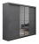 PORTO 2 (250)_szara szafa przesuwna, szafa do sypialni, szafa do garderoby, szafa rozwierna, duza szafa, wysoka szafa do pokoju, szafa z lustrem, szafa z szufladami.jpg