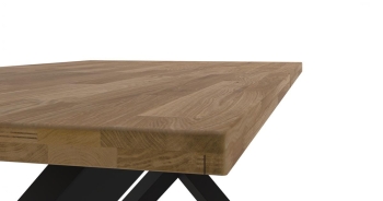 Stół MALMO LINEAR 180x100 v1 stół do salonu, stół industrialny, na metalowych nogach, stół okrągły, stół do jadalni, stół do kuchni, stół loftowy