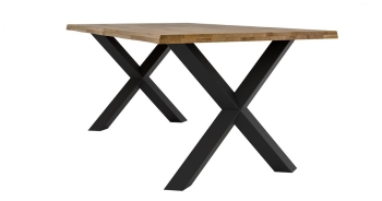 Stół MALMO FLOW 180x100 v4 stół do salonu, stół industrialny, na metalowych nogach, stół okrągły, stół do jadalni, stół do kuchni, stół loftowy