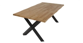 Stół MALMO FLOW 180x100 v4 stół do salonu, stół industrialny, na metalowych nogach, stół okrągły, stół do jadalni, stół do kuchni, stół loftowy