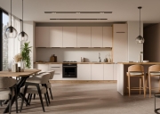 Przejdź do produktu Zestaw mebli kuchennych SOLEA kaszmir / dąb artisan 390cm