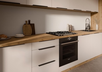 Zestaw mebli kuchennych SOLEA kaszmir / dąb artisan 390cm